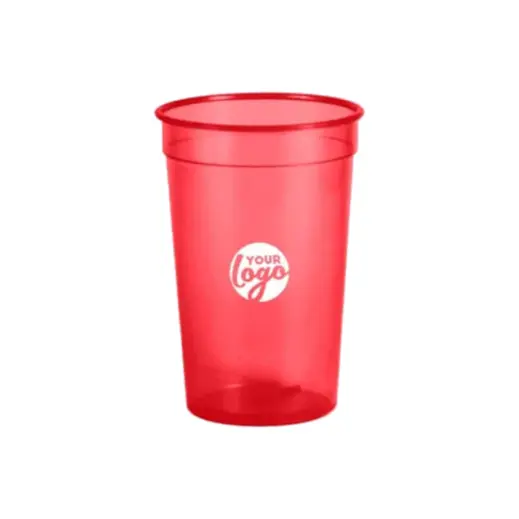 Clear Tint 500ml Party Tumbler Red